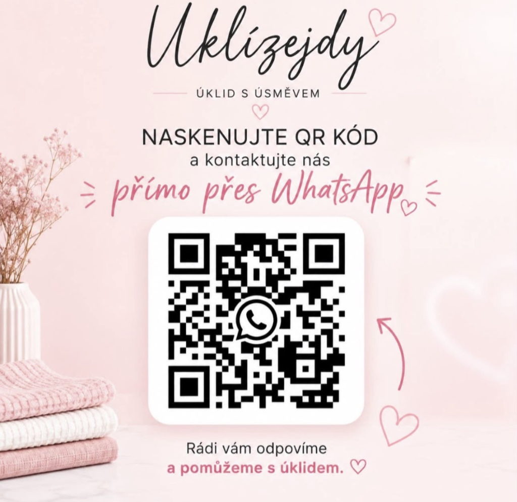 Uklízejdy QR kód WhatsApp
